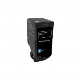 Cartouche de toner très grande capacité LEXMARK 74C2HC0 compatible cyan