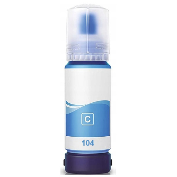 Bouteille d'encre compatible Epson EcoTank 104 Cyan