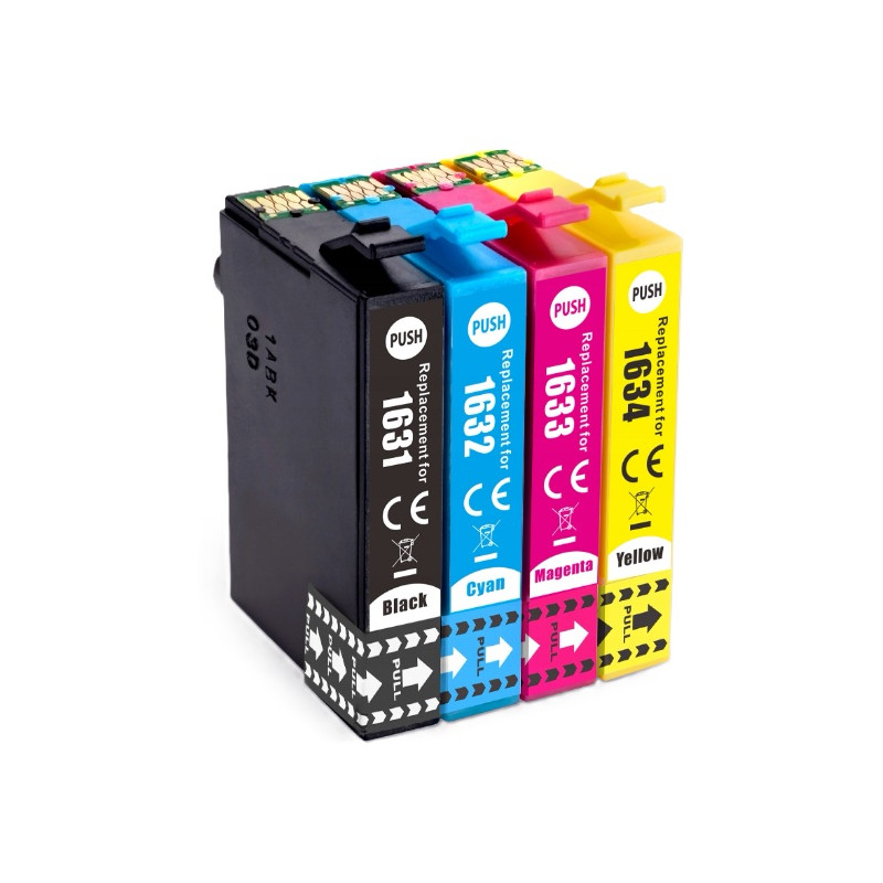 Lot De 20 Cartouches D'encre Compatibles Pour Imprimantes Epson WF Série T1636XL