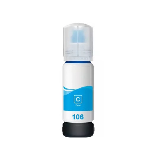 Bouteille d’encre Compatible Epson 106 Cyan EcoTank