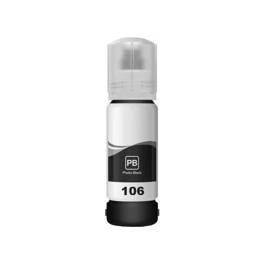 Bouteille d’encre Compatible Epson 106 Photo Noire EcoTank