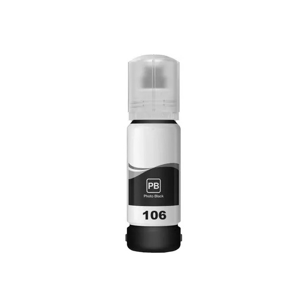 Bouteille d’encre Compatible Epson 106 Photo Noire EcoTank